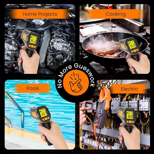 Infrared Thermometer Digital Temperature Gun Laser Meat Thermometer - Image 8