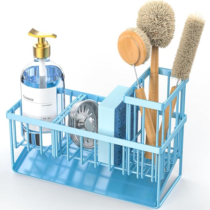 Cisily Blue Kitchen Sink Caddy Organzier - Image 7