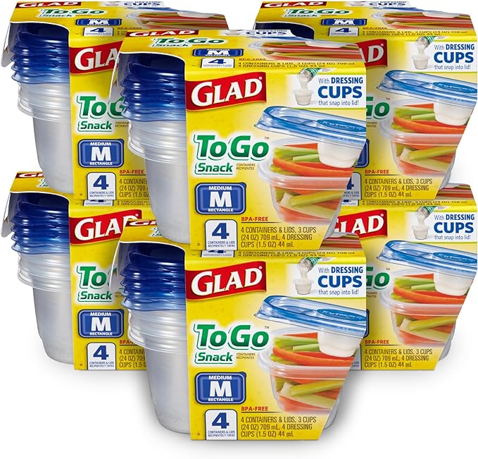 Glad GladWare To Go Lunch Food Storage Containers by GladTrashFoodStorage
