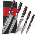SHAN ZU Japanese Chef Knife Set 5 PCS, High Carbon Stainless Steel Ultra Sharp by SHANZU