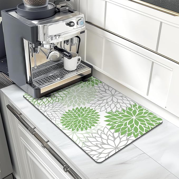 Findosom 2PCS 12" x 20" Dish Drying Mat & 24" x 5.5" Sink Splash Guard - Image 8