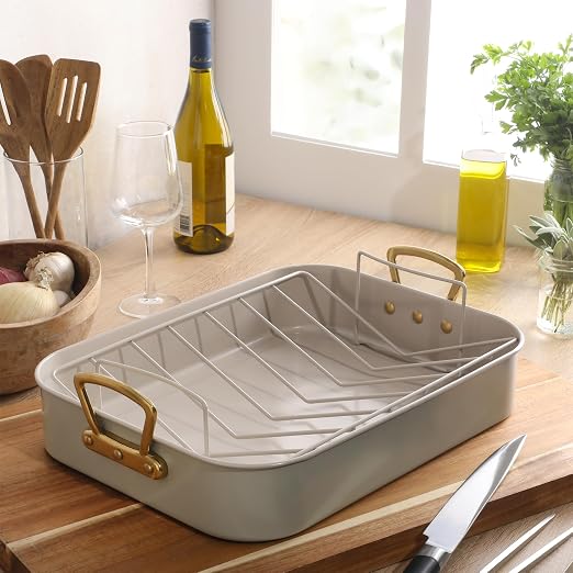 Gibson Home Broxton 2-Piece Nonstick Roaster Pan - Image 4