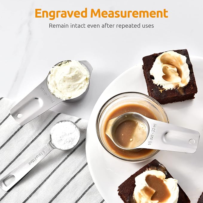 U-Taste Measuring Cups and Spoons Set of 15 : 7 Measuring Cups and 7 Measuring - Image 4