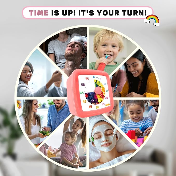 Visual Timer for Kids 60 Minute, Fruit Themed Silent Countdown Clock for Girls - Image 7