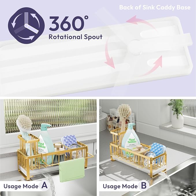 SWTYMIKI Sponge Holder for Kitchen Sink - Image 2