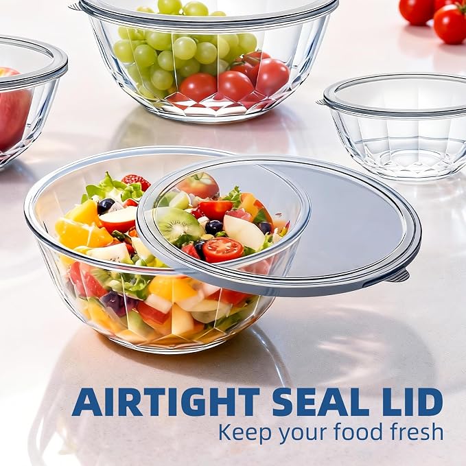 Luvan 5-Piece Glass Mixing Bowls Set - Image 6