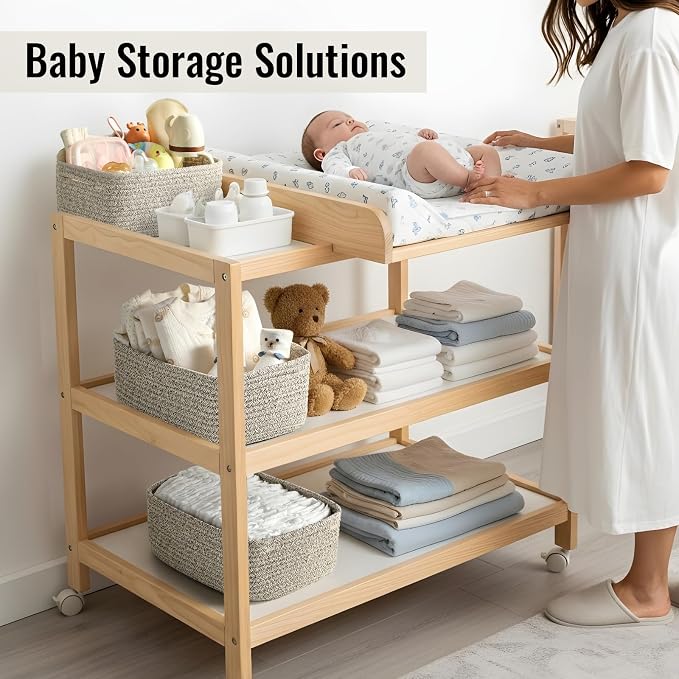 8 Pack Small Storage Baskets for Organizing, Woven Rope Bins for Bathroom - Image 4