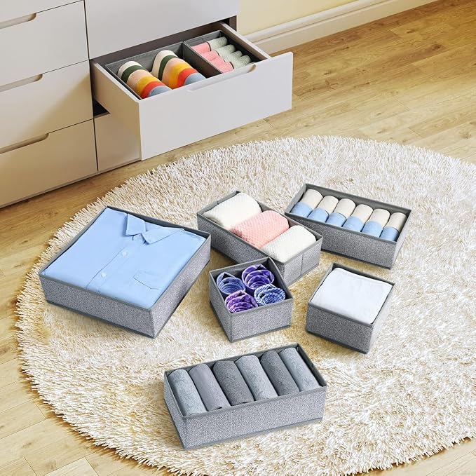 DIMJ Drawer Organizers Cloths, Closet Underwear Organizer, 15 Packs Foldable - Image 6
