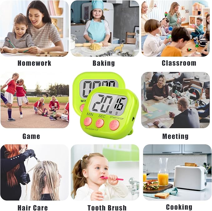 ZILLEEN Classroom Timer for Kids Teachers 2 Pack Digital Tmers - Image 5
