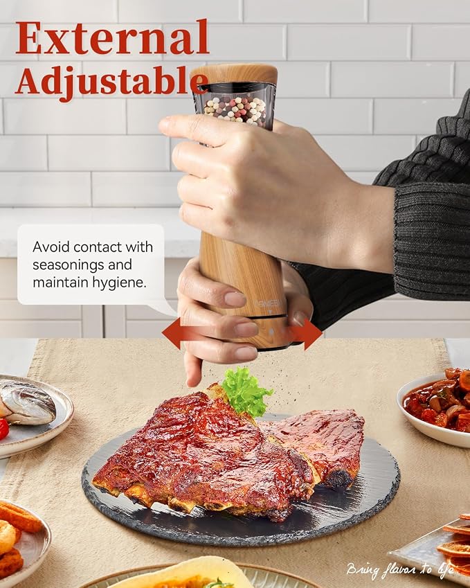 Electric Salt and Pepper Grinder Set - Image 6