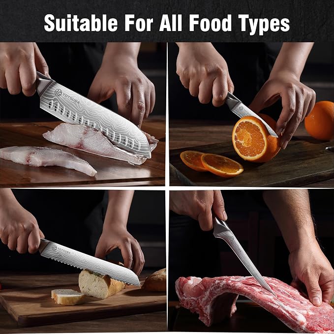 YOTSUBA 7PCS Japanese Kitchen Knife Set - Image 5
