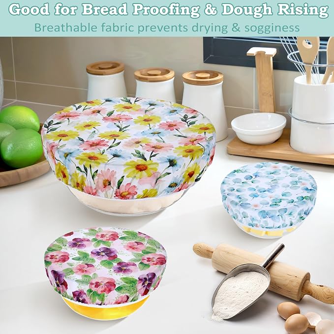 5-Size Reusable Beeswax Bowl Covers - Image 4