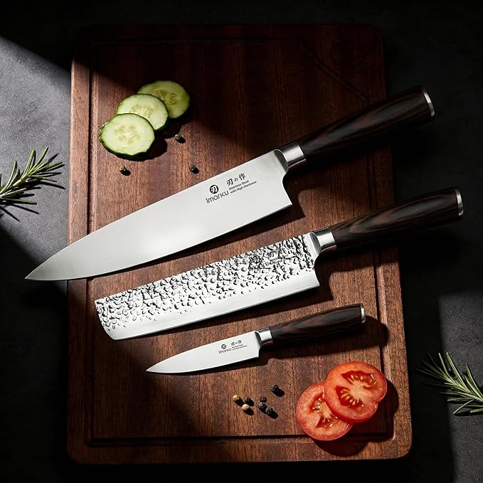 imarku 3 Pieces Knife set, Japanese HC Stainless Steel Kitchen Knife Set - Image 7