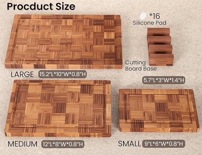 Fibogollo Bamboo Cutting Boards - Image 6
