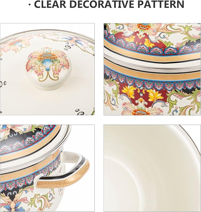 Nonstick Deep Enamel on Steel Stock Pot/Stockpot - Image 4