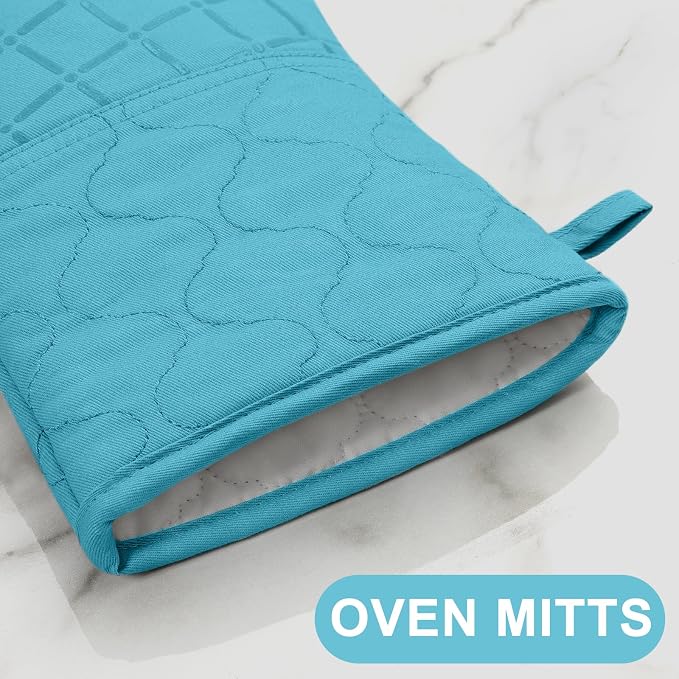 Oven Mitts Kitchen Towels and Dishcloths Pot Holders Sets, Oven Gloves Kitchen - Image 4