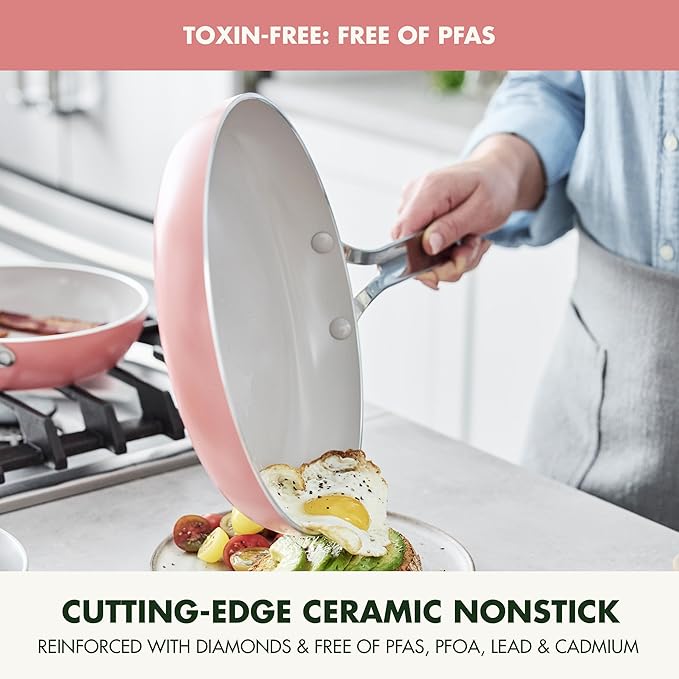 GreenPan Nova 10” Frying Pan Skillet and 4.37QT Sauté Pan - Image 3