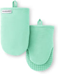 KITCHENAID Gourmet Series Gridlines Mini Oven Mitts 2-Pack Set, Heat Resistant by KitchenAid