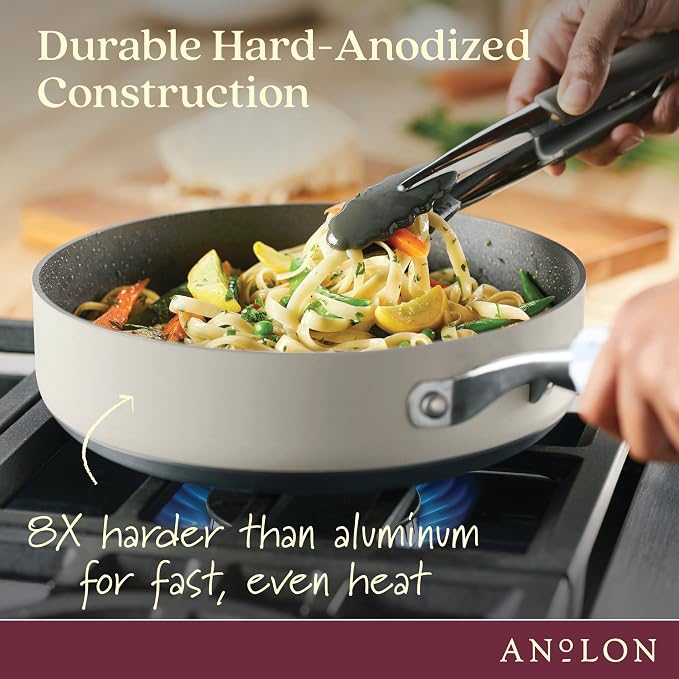 Anolon Achieve Hard Anodized Nonstick Sauté Pan - Image 6