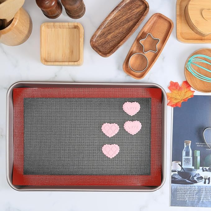Perforated Silicone Baking Mat for Jelly Roll Pan, Non-Stick Eclair Baking Mat - Image 7