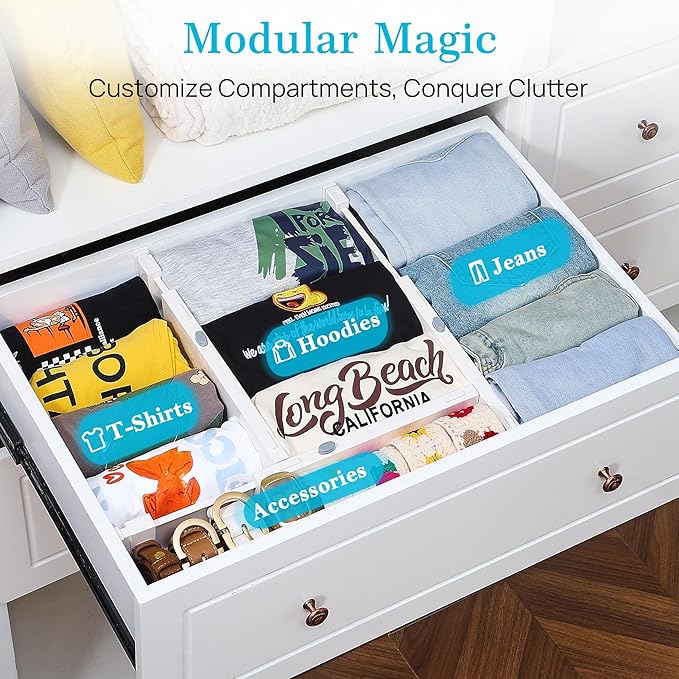 Vtopmart 6 Pack Drawer Dividers - Image 3