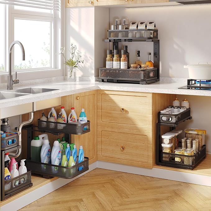 2 Pack 15.7IN-Depth Under Sink Organizer - Image 7
