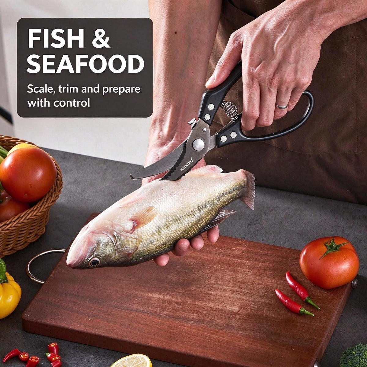 Heavy Duty Stainless Steel Poultry Shears Kitchen Scissors