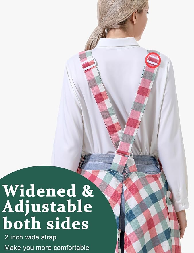 Cozy Adjustable Cross Back Aprons - Image 3