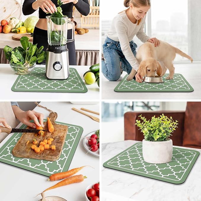 WISELIFE Dish Drying Mat Super Absorbent Drying Mat Large Dish Drying Mats - Image 6