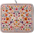Boho Floral Dish Drying Mat by Giwawa