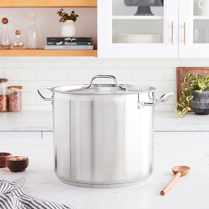 Winware Stainless 20-Quart Steel Stock Pot - Image 2