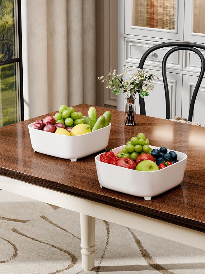 Colander for Kitchen, Detachable Fruit Bowl - Image 7