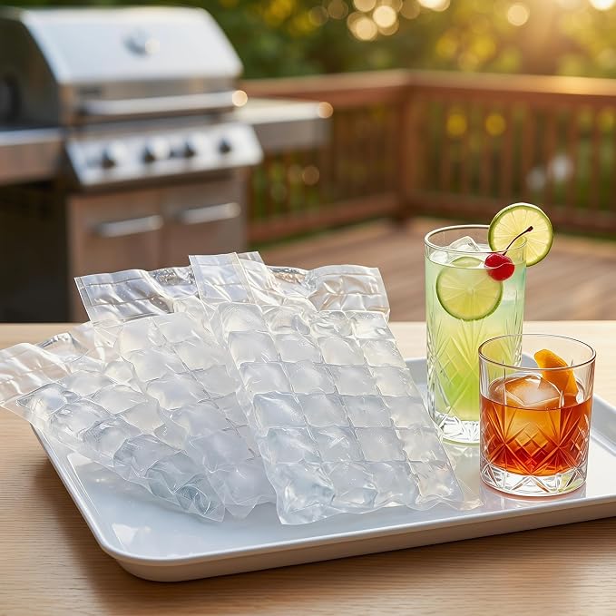 Disposable Ice Bags 100Packs, Self-Seal Mini Ice Cube Trays - Image 8