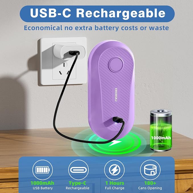 Auto Electric Can Opener, Rechargeable Can Openers - Image 2