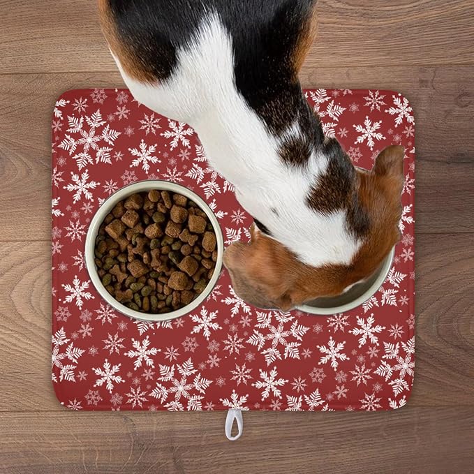 Christmas Dish Drying Mat for Kitchen Counter 18x16 Inch Xmas Snowflake Drying - Image 8