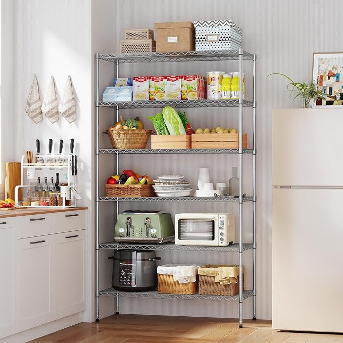 BestOffice | 6-Tier Wire Storage Shelves - Image 2
