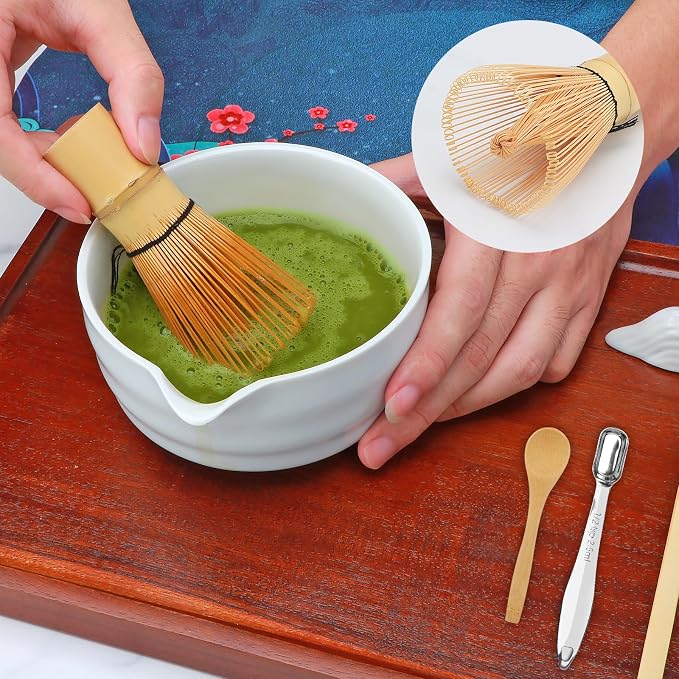 Matcha Whisk Set, Matcha Kit, Whisk Made from 100% Natural Bamboo, 11-component - Image 7