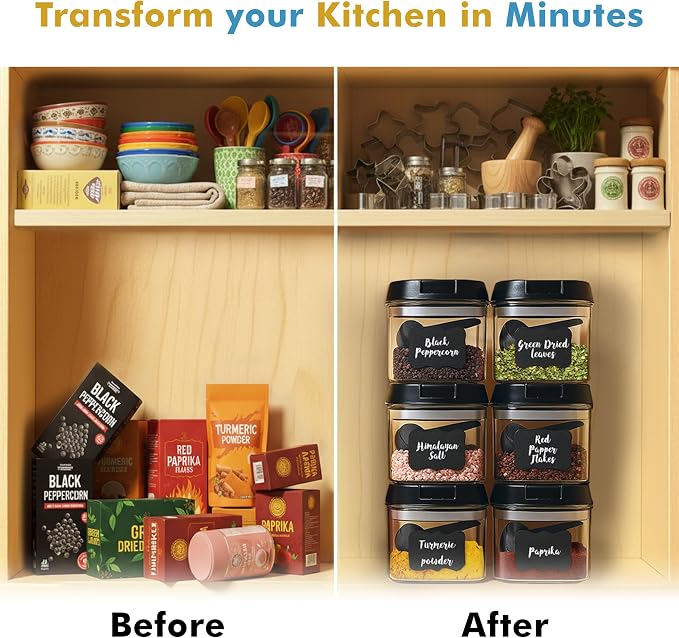 Shazo 6 PC Airtight Food Storage Containers + 6 Spoons Included - Image 5