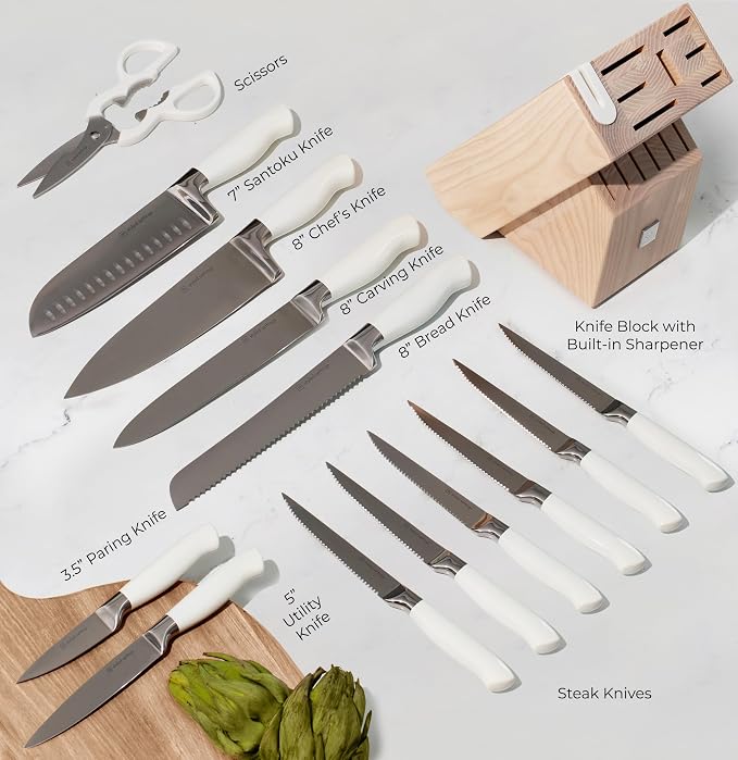 Styled Settings White Knife Set - Image 4