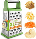 Spring Chef Green Professional Stainless Steel XL Parmesan Cheese Grater by SpringChef