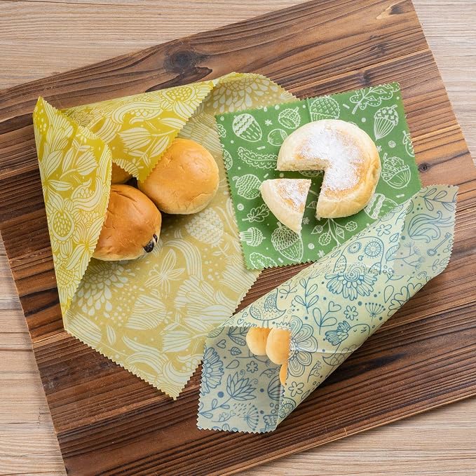 Akeeko Reusable Beeswax Food Wraps - Image 4