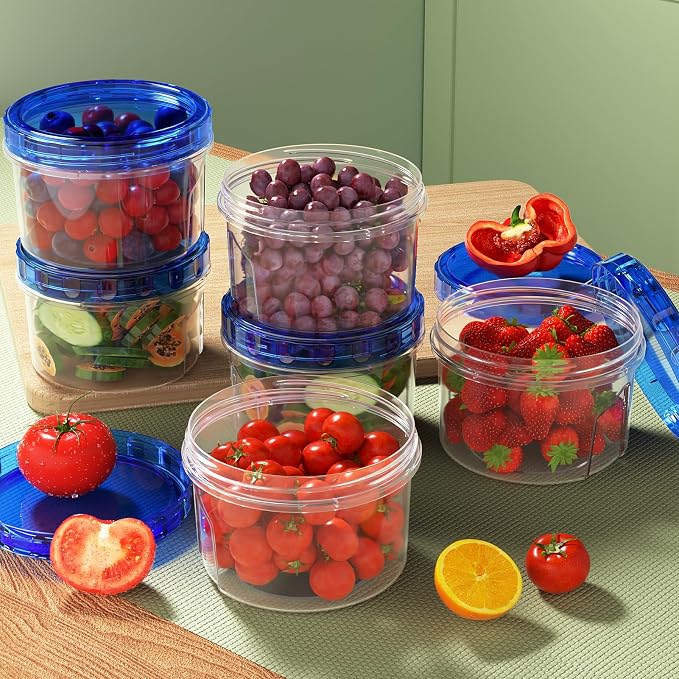 HOMETALL Freezer Storage Containers, Airtight Plastic Food Storage Containers - Image 2
