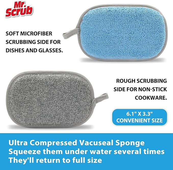 Sponges Kitchen Dish Sponge for Washing Dishes Cleaning Kitchen, All-Purpose - Image 4