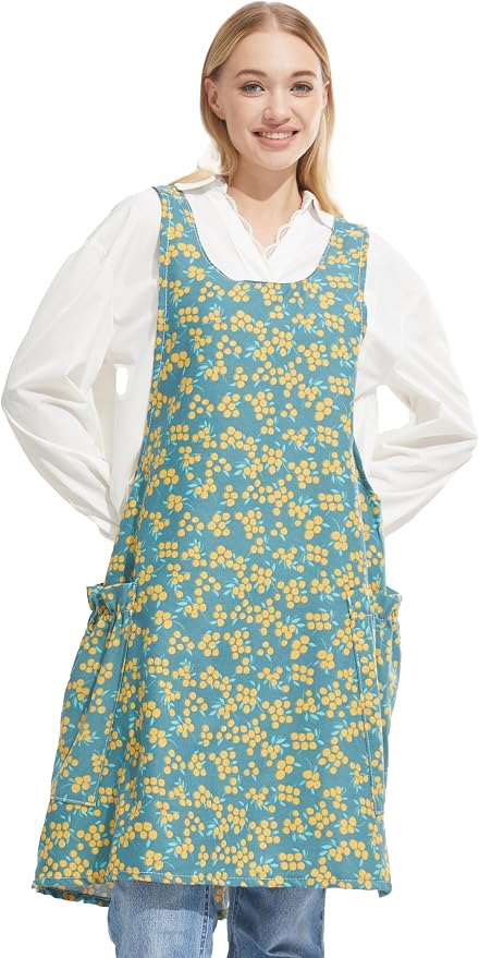 Cozy Adjustable Cross Back Aprons by APRONNER