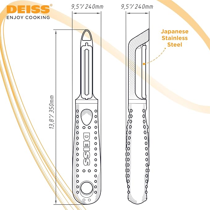 Deiss PRO Swivel Vegetable Peeler - Image 9