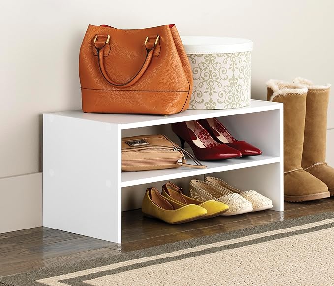 Whitmor Stackable 31" Extra Wide 2-Shelf Storage Organizer - Image 2