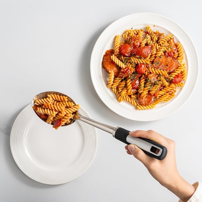 Stainless Steel Cooking Spoons Set, Large Serving Spoons Stainless Steel - Image 4