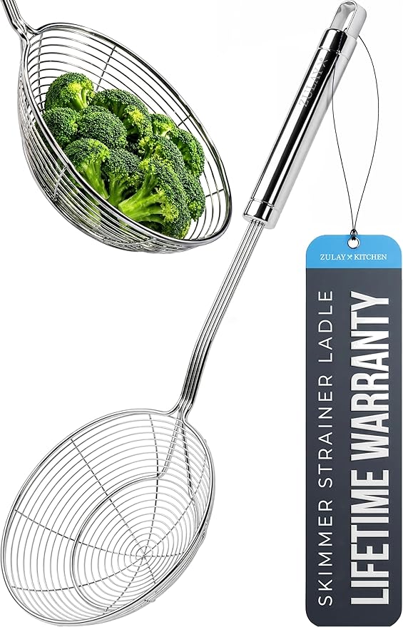 Zulay Kitchen Premium Stainless Steel Spider Skimmer 15.35” by ZulayKitchen