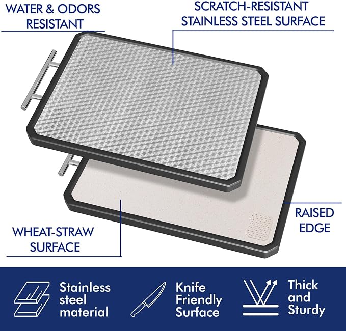 Stainless Steel Cutting Board, Scratch-resistant Cutting Board - Image 2