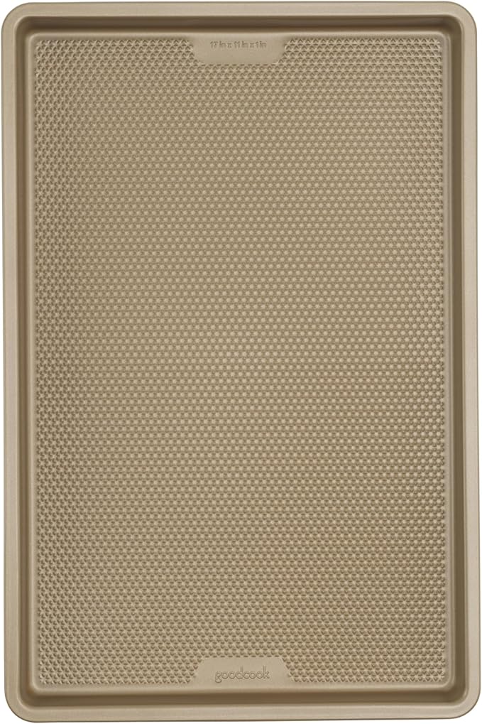 GoodCook BestBake Nonstick Textured Carbon Steel Cookie Sheet, Large Baking by GoodCook